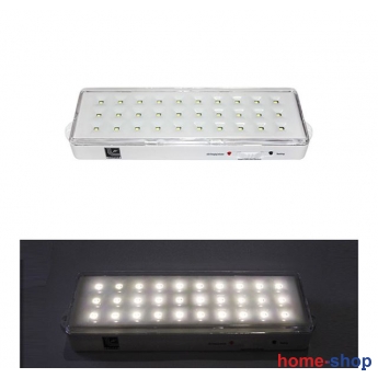 Φωτιστικό Ασφαλείας 30Led  Με Μπαταρία Λιθίου Li-ion 3.7V 2.0Ah