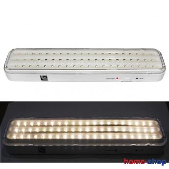 Φωτιστικό Ασφαλείας 60LED  Με Μπαταρία Λιθίου Li-ion 3.7V 2000mAh