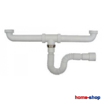 Σιφώνι Νεροχύτη Σπιράλ Διπλό