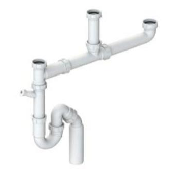 Σιφώνι Νεροχύτη Τριπλό