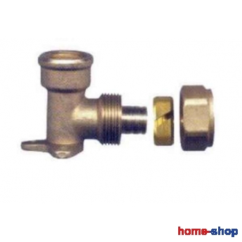 Γωνιά Θηλυκή με στήριγμα  για Tουμπόραμα Φ16