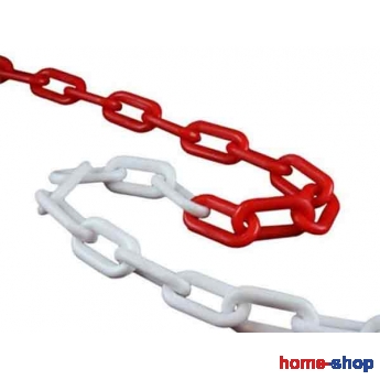 Πλαστική Αλυσίδα 6mm Άσπρη Κόκκινη