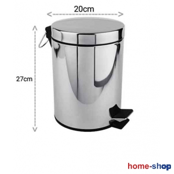 Πεντάλ Κάδος Τουαλέτας 5ltr Στρογγυλός