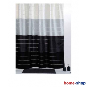 Κουρτίνα Μπάνιου 180x200 Multi Γκρι Import Hellas