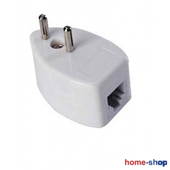 Αντάπτορας τηλεφώνου είσοδος διπολικό φις σε 1 θηλυκό 6P4C