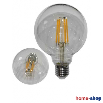 LED GLOBE Φ95 ΔΙΑΦΑΝΗ 10W θΕΡΜΟ E27 230V