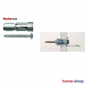 Βύσμα Πλαστικό Γυψοσανίδας με βίδα PD 8 S Fischer