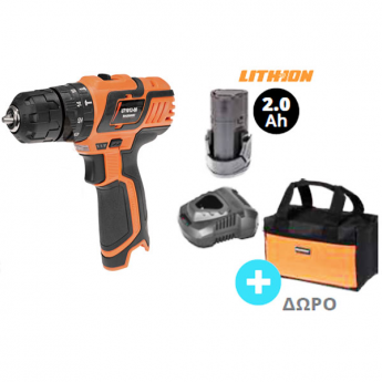 Δράπανο Κρουστικό Mini Επαναφορτιζόμενο 12V KRAUSMANN  71012-12S