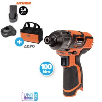 Κατσαβίδι Mini Επαναφορτιζόμενο Παλμικό KRAUSMANN 12V