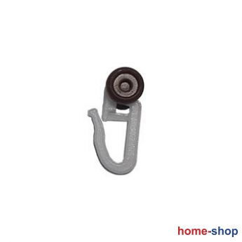 Γαντζάκια κουρτίνας πλαστικά παραμάνα μεγάλη ρόδα 50τεμ.