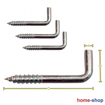 Στραβόκαρφα Βιδωτά Γαλβανιζέ Κίνας