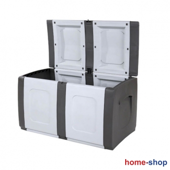 Πλαστικό Μπαούλο Αποθήκευσης Strong Box Regular Γκρι/Ανθρακί 94x54x57cm