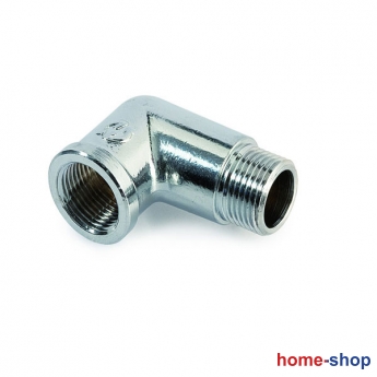 Γωνία μέσα έξω αρσενική θηλυκή 1/2" χρωμέ GF Ιταλίας