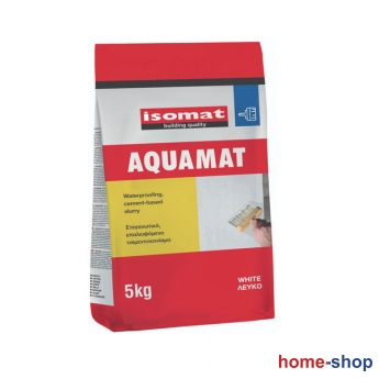 AQUAMAT Λευκό 5kg Επαλειφόμενο στεγανωτικό κονίαμα