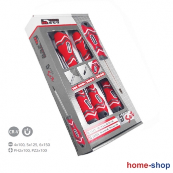 Σετ κατσαβίδια MACO, ίσια & σταυρού (phillips), σετ 5 τεμ