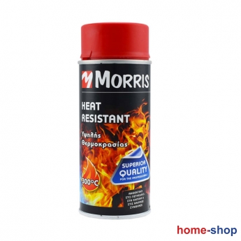 Morris Σπρέι Βαφής ‎ Υψηλής Θερμοκρασίας Κόκκινο Ματ 400ml 33497
