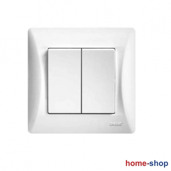 Διακόπτης Κομμιτατερ απλός Lineme Λευκό
