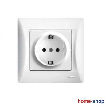 Πρίζα Σούκο Lineme Λευκή 50-00113-1
