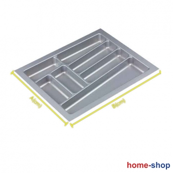 Πλαστική Κουταλοθήκη Ασημί