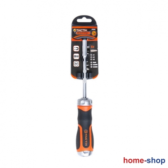 TACTIX Κατσαβίδι CR-V για μύτες με καστάνια σετ 7 τεμ 205245