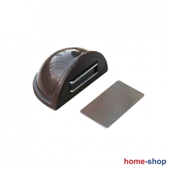 Στοπ Πόρτας Πλαστικό Με Μαγνήτη EFAISTOS - Φ50mm Καφέ (8500-OA)