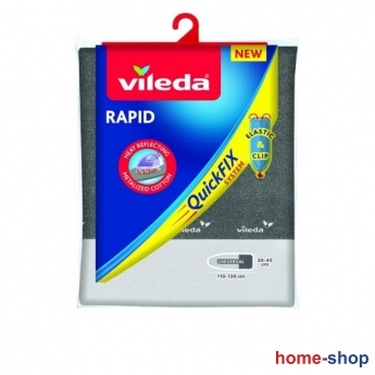 VILEDA Σιδερόπανο RAPID QUICK FIX 110-130x30-45cm με Διπλό Υπόστρωμα Τριπλή Μεταλλική Επίστρωση