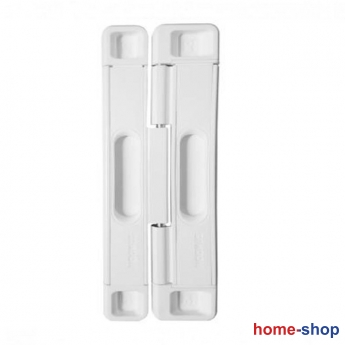 Domus 6464L Πρόσθετη ασφάλεια συρόμενων για δίφυλλο Λευκή με λευκά καπακια