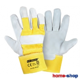 F.F. Group Γάντια Εργασίας Δερματοπάνινα 30021 Νο10
