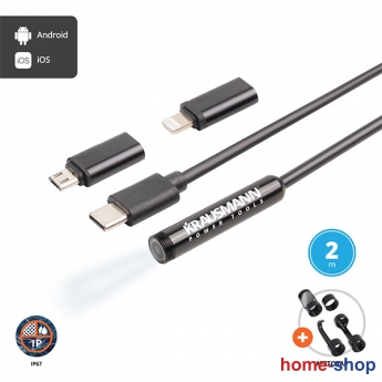 krausmann 2270 Κάμερα Ενδοσκοπική 8mm 1080p 2m Apple Android