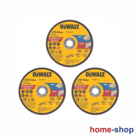 Dewalt Δίσκος Κοπής Μετάλλου 76mm 3τεμ