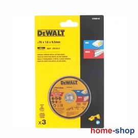 Dewalt Δίσκος Κοπής Μετάλλου 76mm 3τεμ