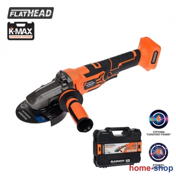 Krausmann U87620-00CB Γωνιακός τροχός Ø125 χαμηλού προφίλ με ρυθμιζόμενες στροφές επαναφορτιζόμενος